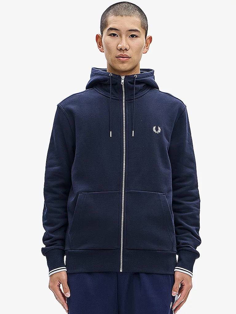 Fred Perry Sweatjacke Hoodie Navy L 2